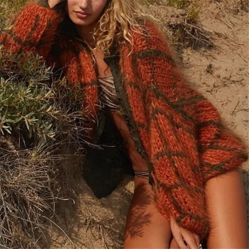Casuak Plaid Long Sleeve Cardigan