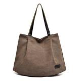 Fashion Ladies Canvas Shoulder Bag Large Capacity Female Handbag Casual Handbag