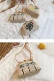 Women's Beach Embroidery Lock Bag Handbag