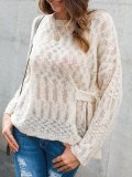 Long Sleeve Crew Neck Shift Shirts & Tops