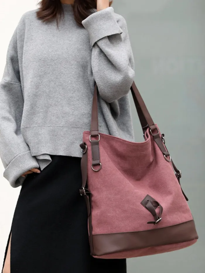 Women Canvas Large Capacity Bag Leisure  Shoulder Bags