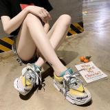 Fashion Wild Colorblock Lace-Up Casual Shoes