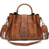 Large Capacity Vintage Tote Crossbody Bag