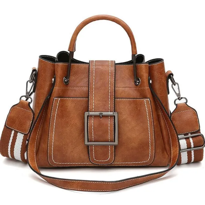 Large Capacity Vintage Tote Crossbody Bag