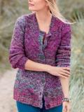 Casual Color-Block Shift Long Sleeve Cardigan