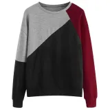 Round Neck Coloring Loose Sweater