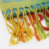 Rainbow Cotton Jacquard Scarves Shawls Silk Scarfs
