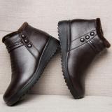 Waterproof Zipper Leather Platform Outdoor Boots