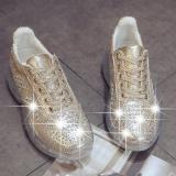 Wild Sports Sponge Cake Rhinestone Thick Bottom Increased Old Shoes