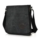 Vintage Canvas Shoulder Bag Multi-layer Crossbody Large-capacity Leisure Bag