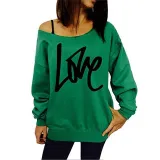Fashion Letter Print Long Sleeve Sweater