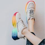 Color Bottom Women Platform Casual Sneakers