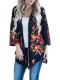 Floral Printed Flare Sleeve Cardigans