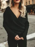 Solid Color OL Commuter Sweater