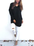 Fashion V-Neck Long Sleeve Women's Sweater