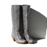 Women Round Toe Chunky Heel Boots