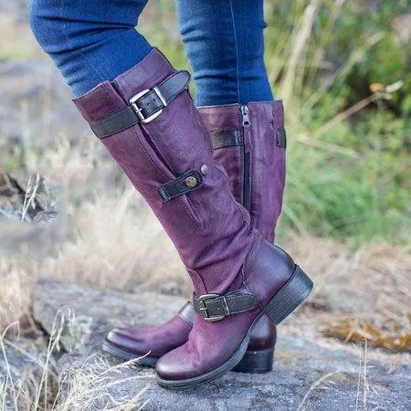 All Season Daily Flat Heel Boots