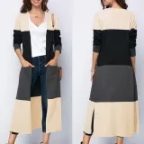 Fashion Round Neck Long Sleeve Cardigan