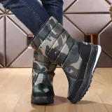 Womens Warm Flat Heel Oxford Winter Snow Boots