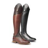 Women Color-block Riding Boots Low Heel Pu Boots