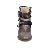 Solid Chunky High Heel Martin Boots