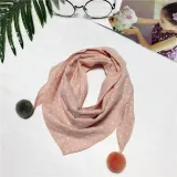 Baby Girls Dot Plaid Triangle Scarves Autumn Winter Boys Girls Shawl