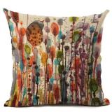 Oil Painting Birds Cushion Cover Decorative Sofa Throw Pillow Case