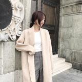 Oversized Cashmere Long Jacket Batwing Sleeve Knitted Cardigans