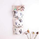 3 Pockets Wall Hanging Bag Linen Closet Organizer