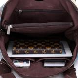 Retro Ethnic Style Stripe Canvas Contrast Color Multi-pocket Handbag Crossbody Bag