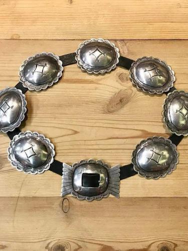Boho Vintage Concho Leather Belt
