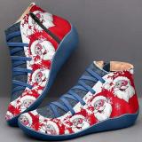 Comfy Christmas Boots Flat Heel Plus Size Party Shoes