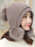 Velvet Thick Warm Knit   Christmas Hats