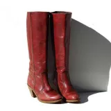 Women Round Toe Chunky Heel Boots