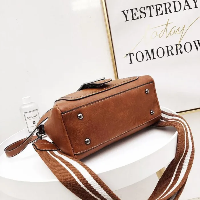 Large Capacity Vintage Tote Crossbody Bag