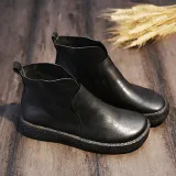 Women Classic Booties Casual Slip On High Quality Shoes