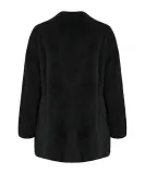Fashion Splicing Long Fluffy Coat