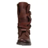 WOMEN VINTAGE RIDING BOOTS CASUAL CHIC BUCKLE BOOTS