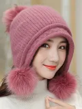 Velvet Thick Warm Knit   Christmas Hats