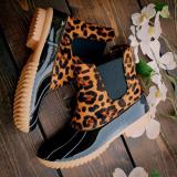 Women Two-Tone Duck Boots