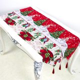 Creative Christmas Cotton Linen Tablecloth Table Flag Desktop Decoration