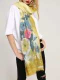 Womens Cotton Flower Scarves