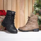 Women Warm Martin Booties Casual Comfort Plus Size Lace Up Shoes