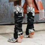 Winter Buckle Pu Boots