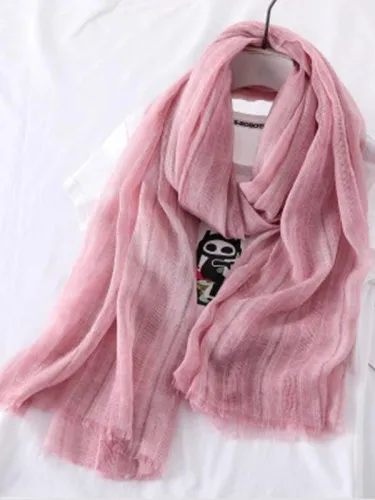 Women Solid Casual Comfort Scarves