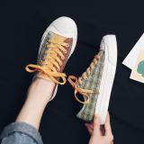 Casual And Comfortable Plaid Canvas Shoes