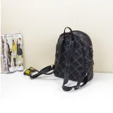 Leather stitching bohemian backpack
