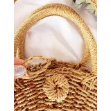 Beach Straw  Shoulder Bags women