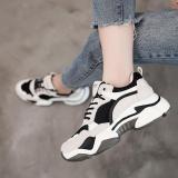 Contrast Thick-Soled Breathable Casual Sneakers
