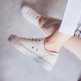 Women's Fashion Simple Wild Color Letter Sneakers